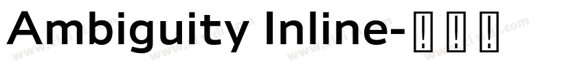 Ambiguity Inline字体转换